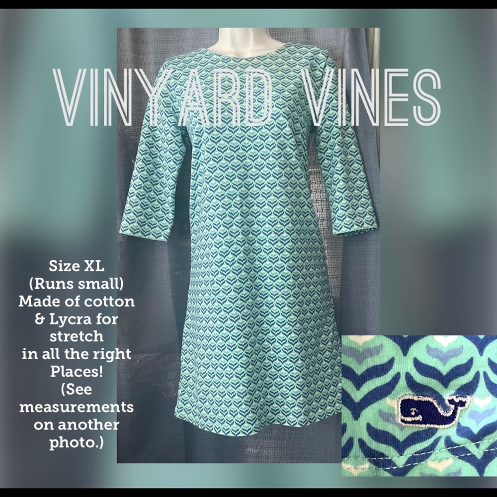 - Vineyard Vines Jersey Knit Pull Over Dress…
